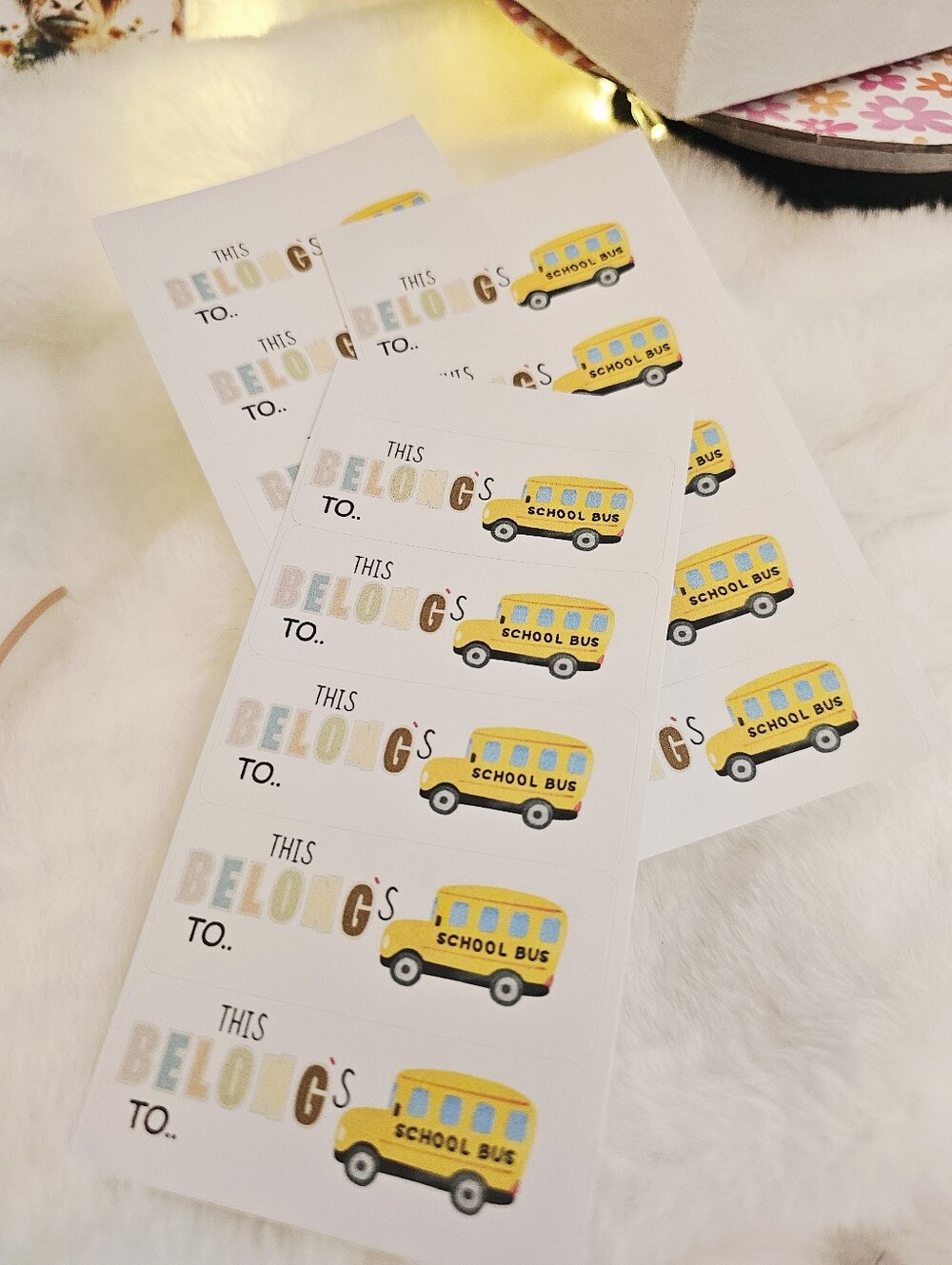 60 ct Back To School Or Daycare  Stickers